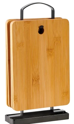 Tablas De Cortar<CASA Industria Tablas De Pan Con Soporte Negro, Natural