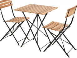 Mesas De Jardín<CASA Kapas Mesa Plegable Natural