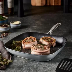 Sartenes<CASA Kastrol Plancha Plateado