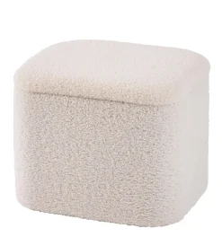 Pufs De Almacenaje<CASA Liam Funcion Almacenaje Blanco