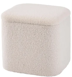 Pufs De Almacenaje<CASA Liam Funcion Almacenaje Blanco