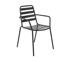 Sillas De Jardín<CASA Liva Silla Negro