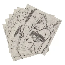 Servilletas<CASA Lolium Beige Paquete De 20 Servilletas Beis