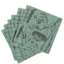 Servilletas<CASA Lolium Green Paquete De 20 Servilletas Verde