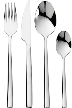 Juegos<CASA London Cubierto De 24 Piezas Plateado