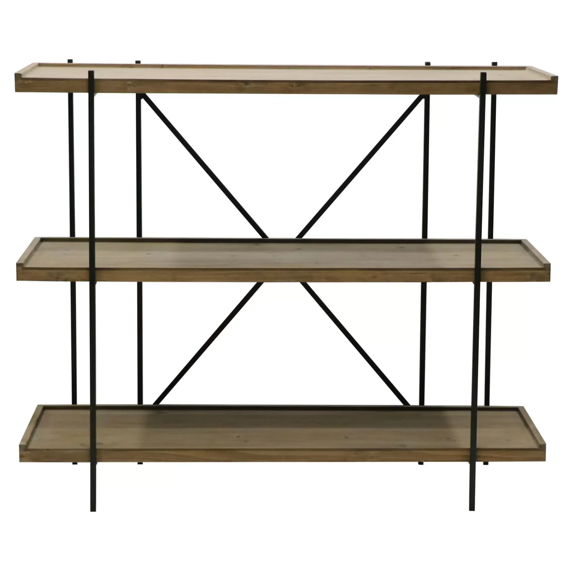 Estanterías<CASA Maine Estanteria De Pared Negro, Natural