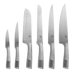Cuchillos De Carne<CASA Masterchef Cuchillo Santoku Plateado