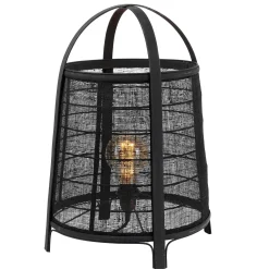 Lamparas De Mesa<CASA Maya Lampara De Mesa Negro