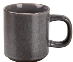 Tacitas<CASA Mineral Graphite Taza Con Asa Gris