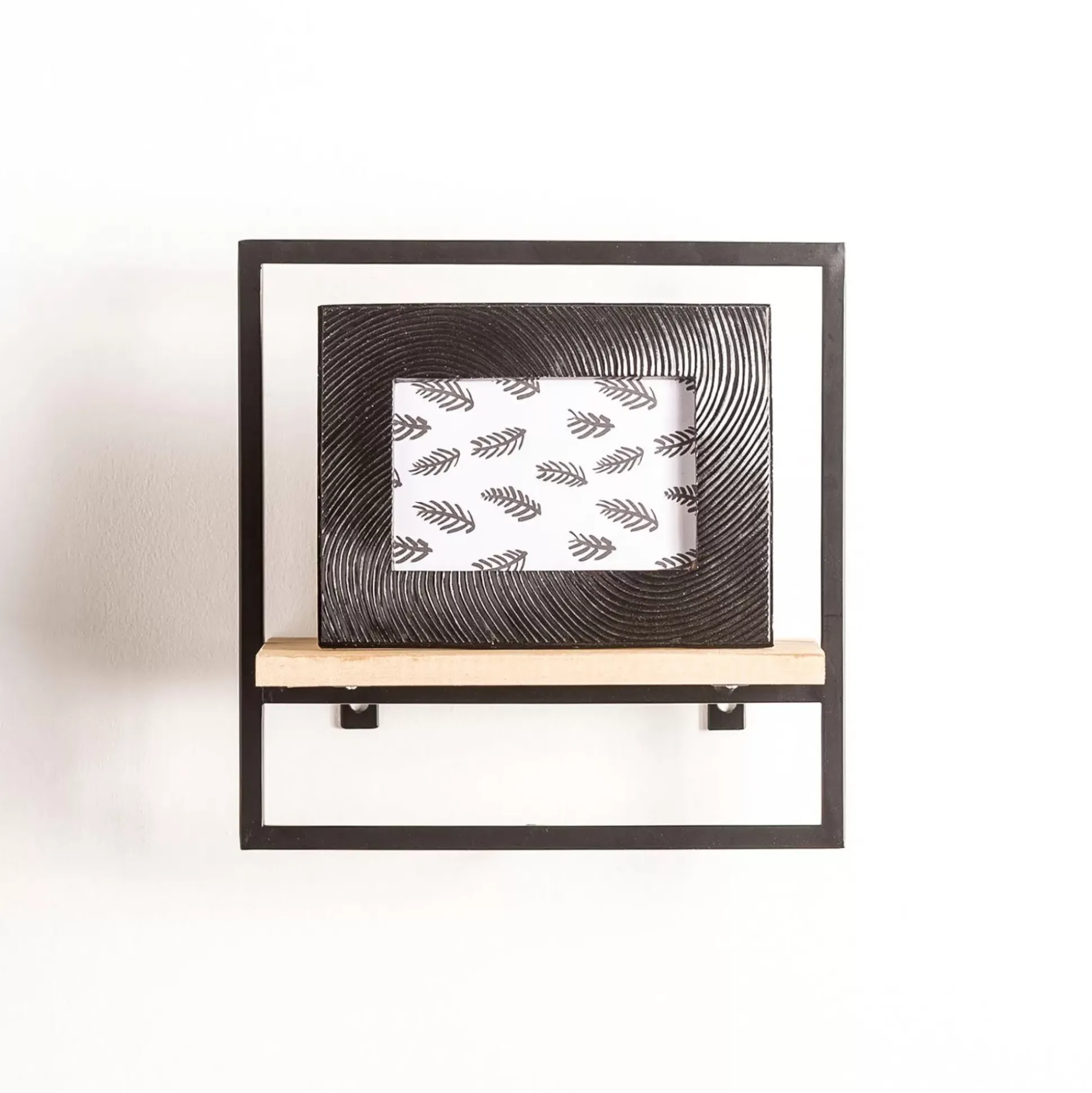 Estanterías<CASA Mix&Match Estanteria De Pared Negro, Natural