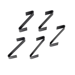 Decoracion De Pared<CASA Modular 5 Ganchos/S Negro