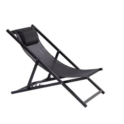 Hamacas De Playa<CASA Monterey Silla Plegable Negro