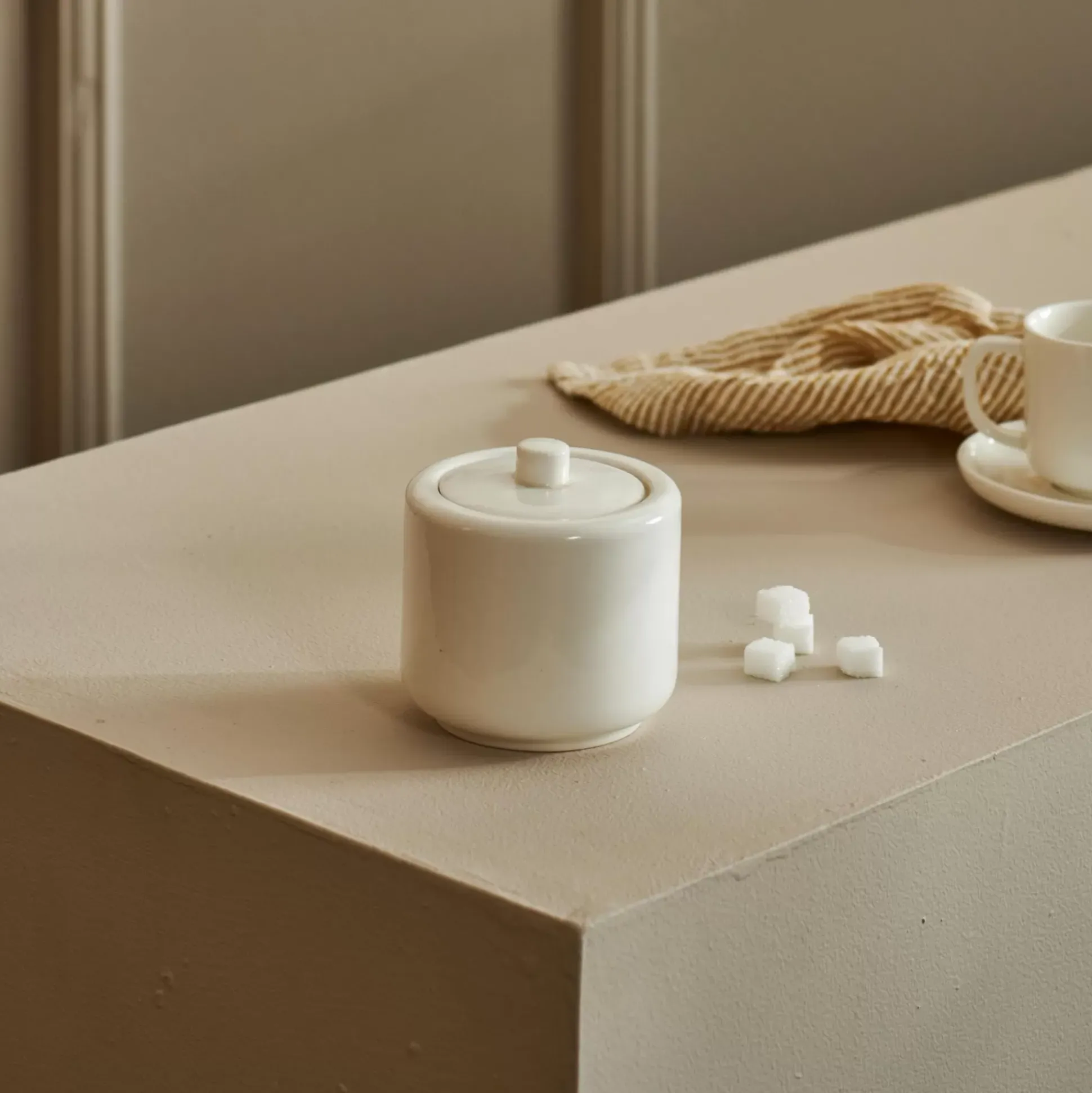 Accesorios De Té<CASA Moon Azucarero Con Tapa Blanco