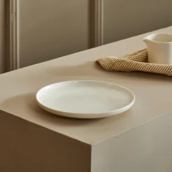 Platos<CASA Moon Plato De Postre Blanco