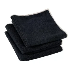 Panos De Cocina<CASA Multi Pano De Microfibra Juego De 3 Negro