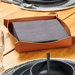 Soportes De Servilletas<CASA Nappa Servilletero Marron