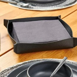 Soportes De Servilletas<CASA Nappa Servilletero Negro