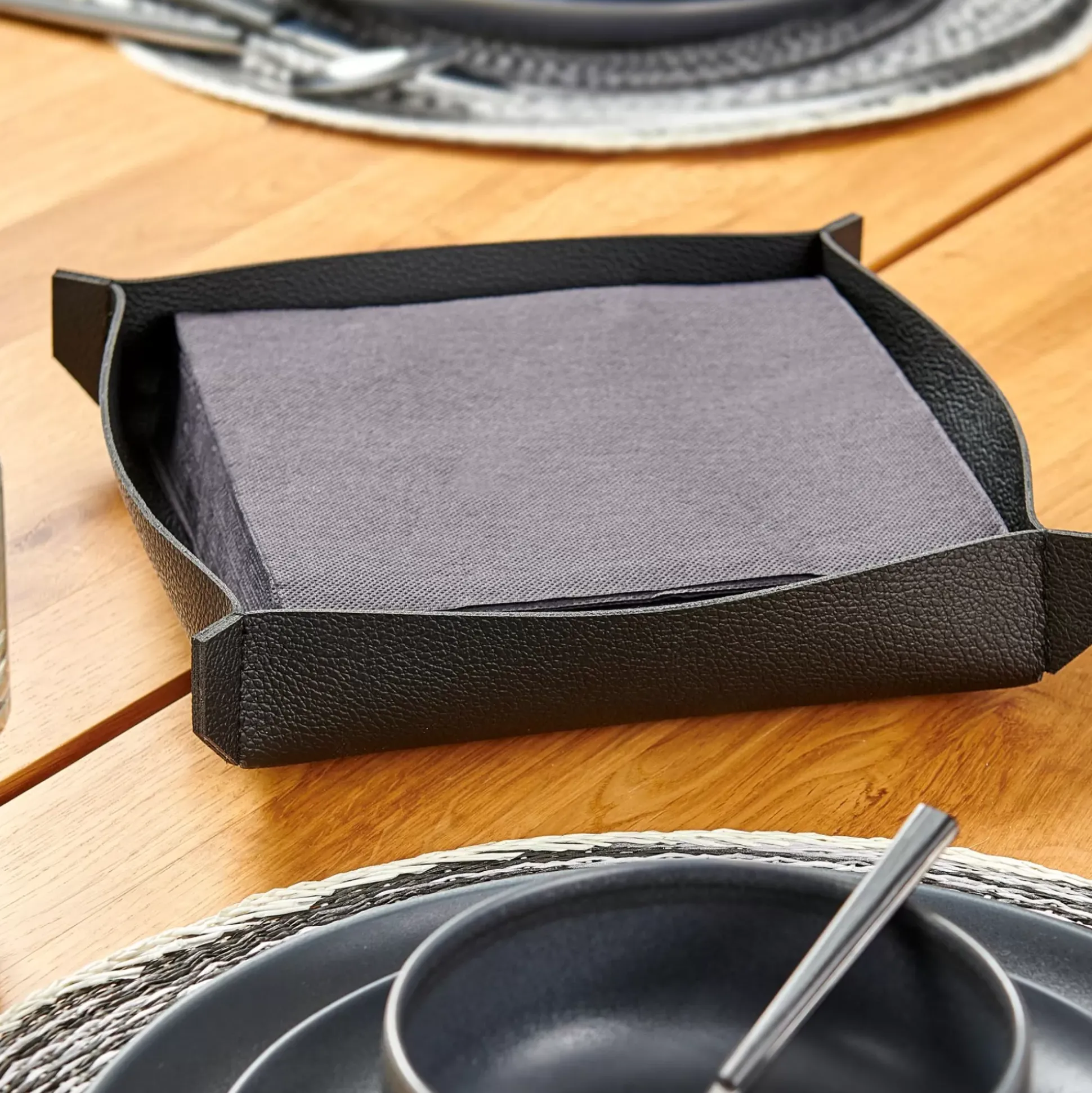 Soportes De Servilletas<CASA Nappa Servilletero Negro