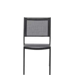 Sillas De Jardín<CASA Nathan Silla Apilable Negro