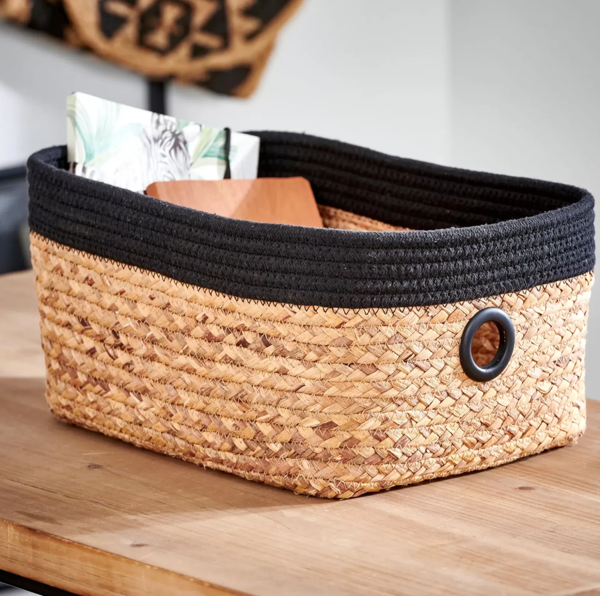 Cestas De Cajonera<CASA Naturel Cesta De Cajonera Negro, Natural