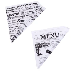 Aperitivo Y Tapas<CASA Njam Cucuruchos Juego De 10 Negro, Blanco