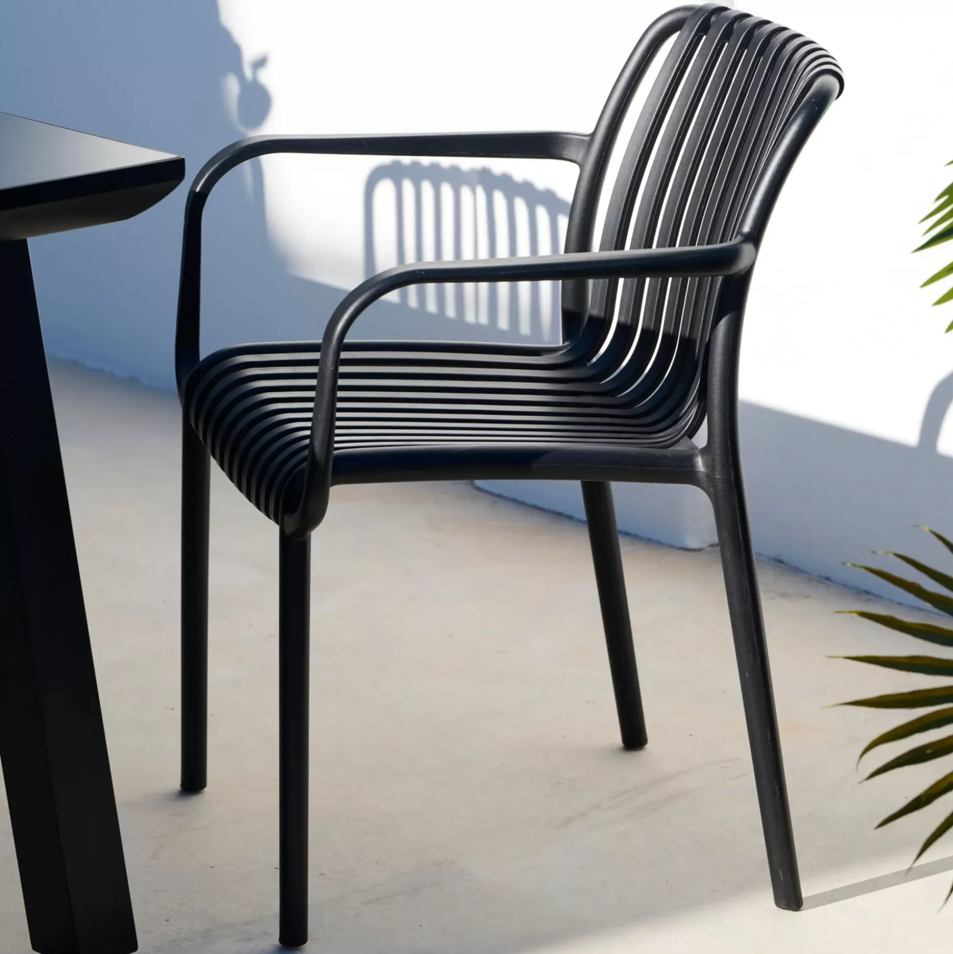 Sillas De Jardín<CASA Nomi Silla Negro