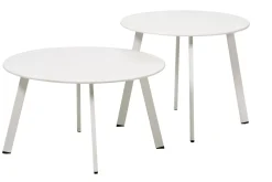 Mesas Auxiliares De Jardín<CASA Nurio Mesa Lounge Blanco Mate