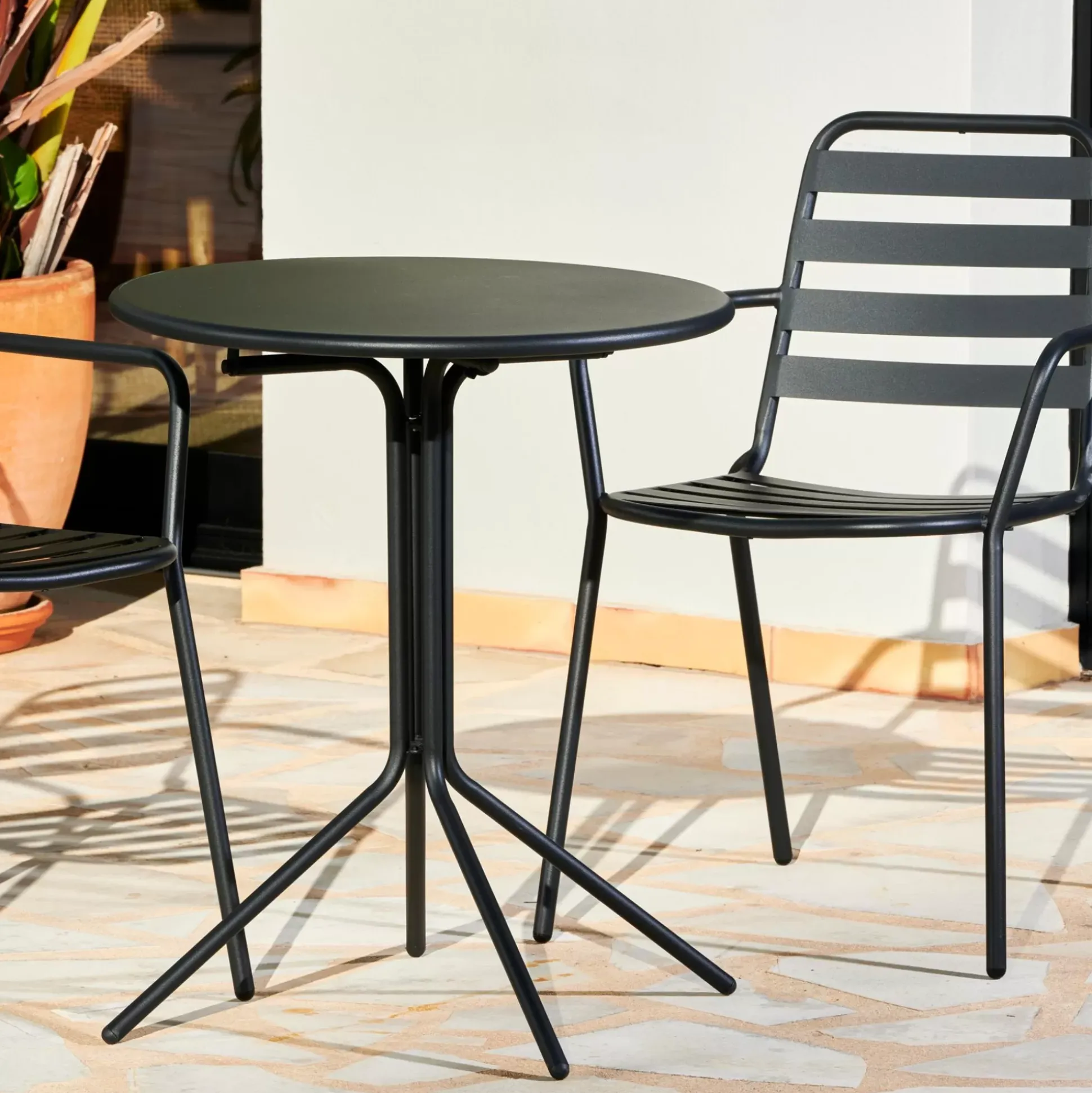 Mesas De Jardín<CASA Olav Mesa Bistro Negro