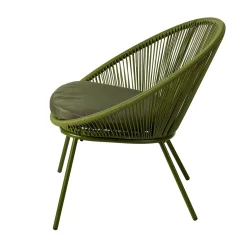 Sillas Lounge<CASA Papayo Silla Lounge Con Cojin Verde