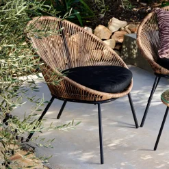 Sillas Lounge<CASA Papayo Silla Lounge Con Cojin Natural