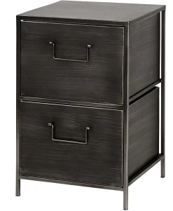 Cajoneras<CASA Pharma Cajonera 2 Cajones Negro