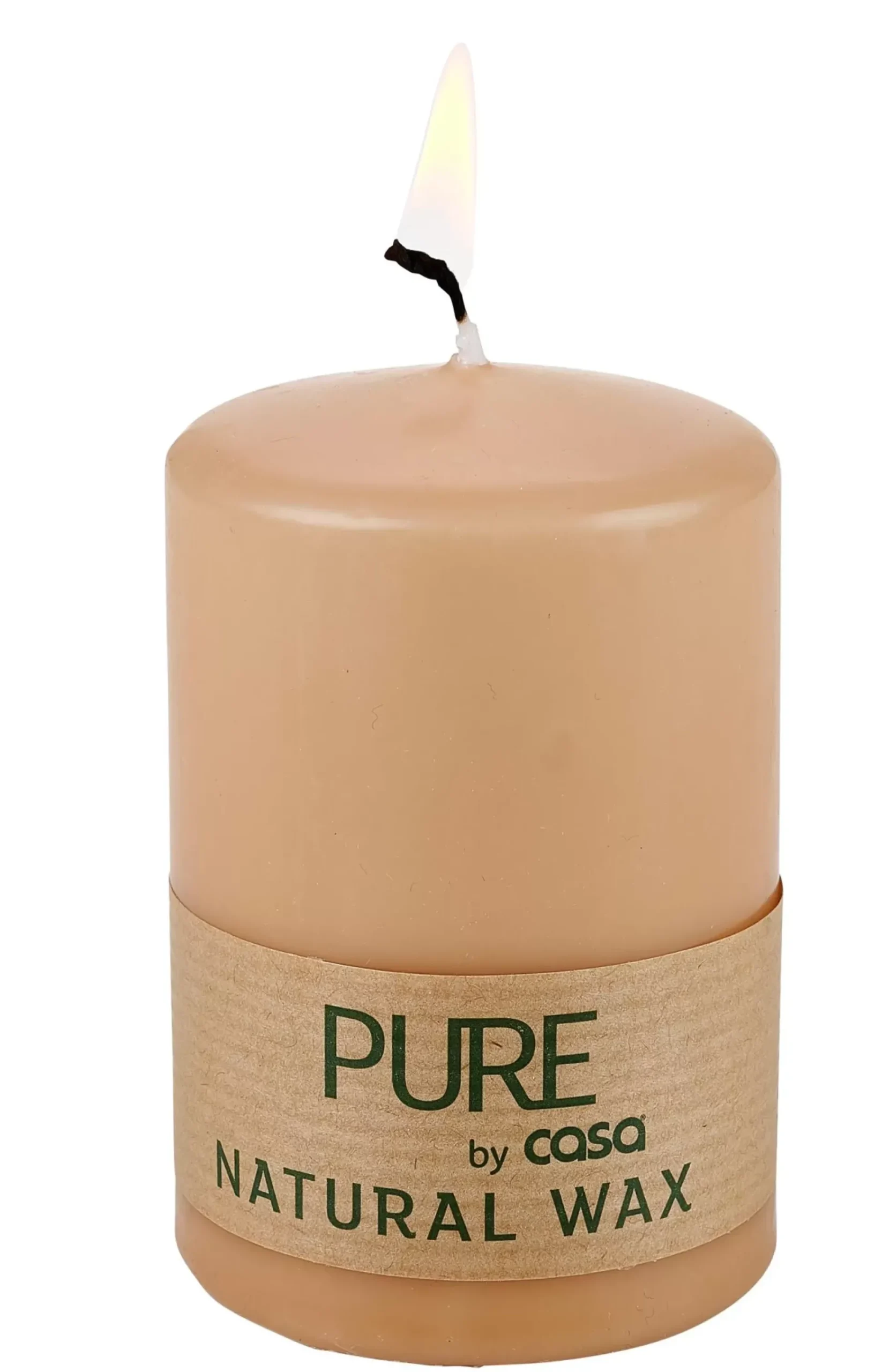 Velas<CASA Pure Vela Cilindrica Beis