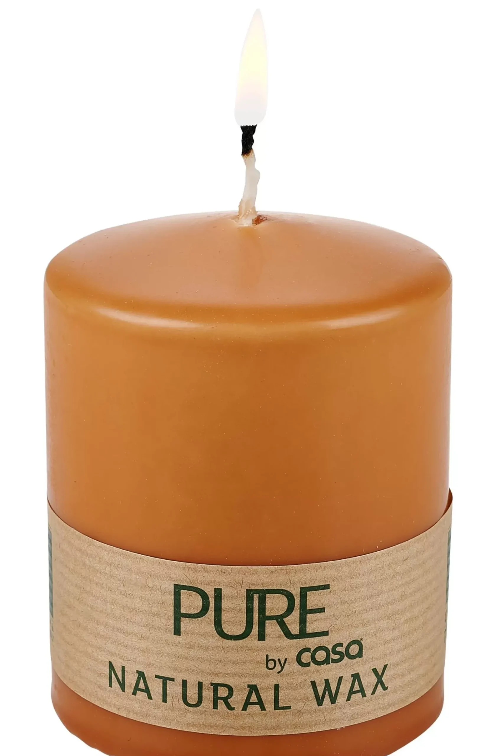 Velas<CASA Pure Vela Cilindrica Caramelo