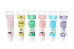 Alimentos<CASA Rainbowdust Paquete 6 Gel Color P/Pasta Azucar Tonos Pastel Varios Colores