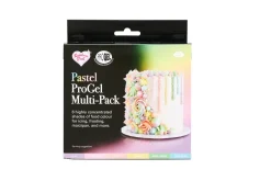 Alimentos<CASA Rainbowdust Paquete 6 Gel Color P/Pasta Azucar Tonos Pastel Varios Colores