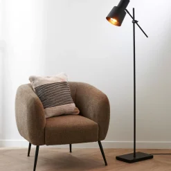 Lamparas De Pie<CASA Ramon Lampara De Pie Negro Mate