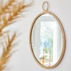 Espejos<CASA Rattan Espejo Natural