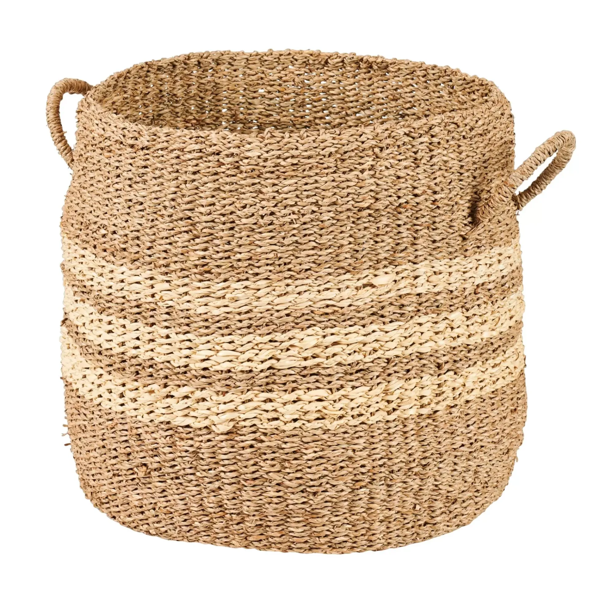 Cestas De Almacenaje<CASA Rayas Cesta L Natural