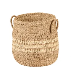 Cestas De Almacenaje<CASA Rayas Cesta M Natural
