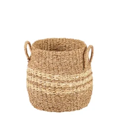 Cestas De Almacenaje<CASA Rayas Cesta S Natural