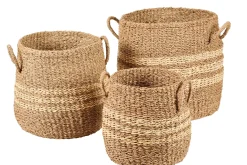 Cestas De Almacenaje<CASA Rayas Cesta S Natural