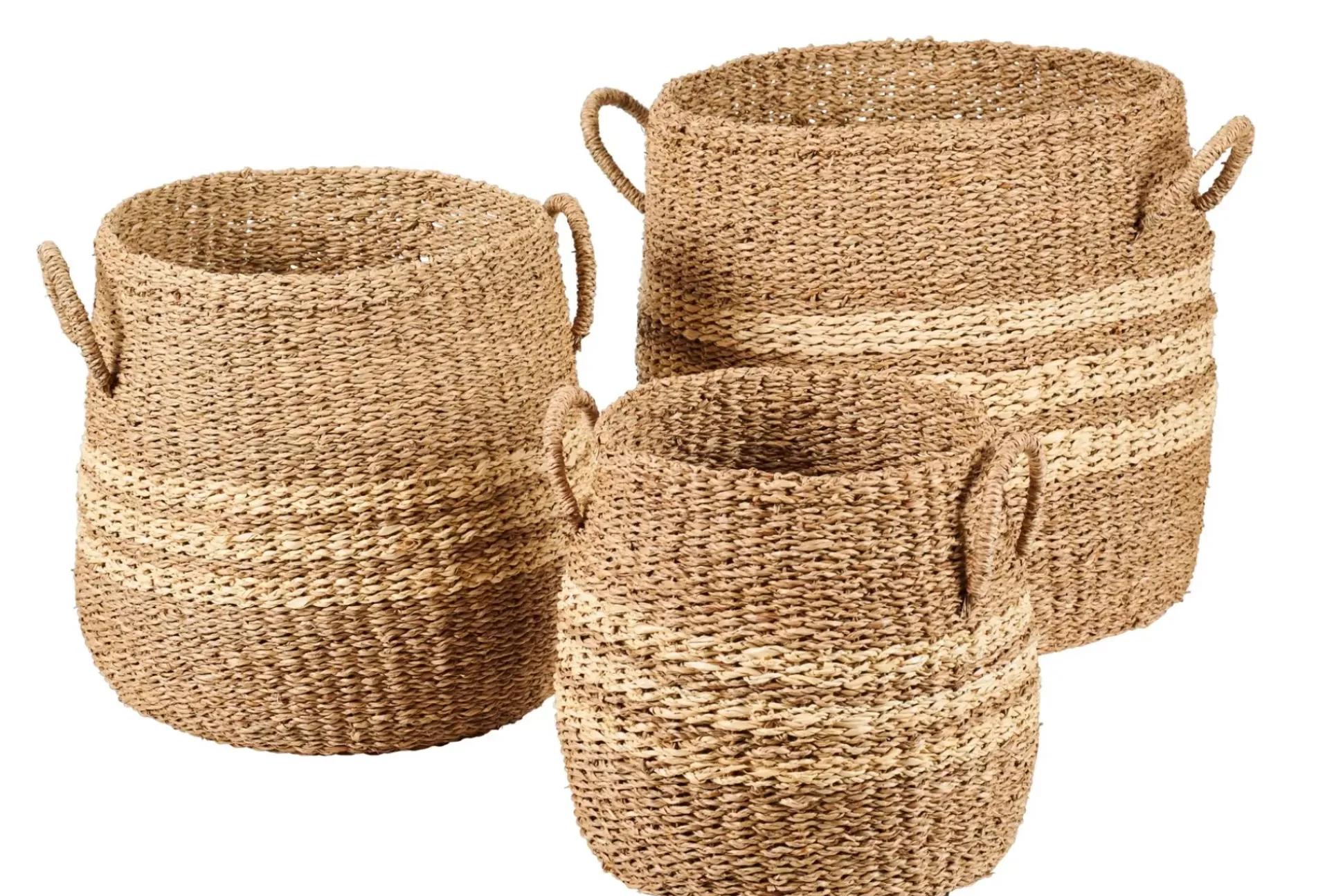 Cestas De Almacenaje<CASA Rayas Cesta S Natural