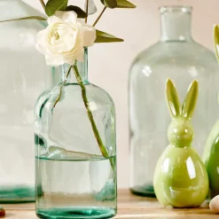 Floreros<CASA Retro Florero-Botella Transparente