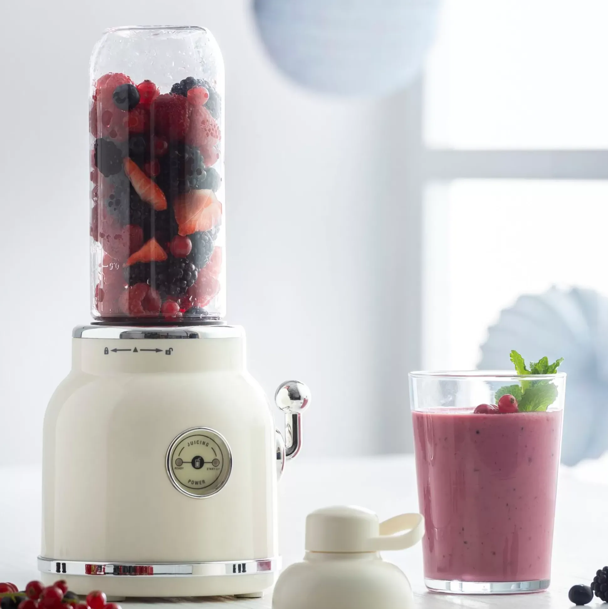 Equipamiento De Cocina<CASA Retro Fun Licuadora Crema