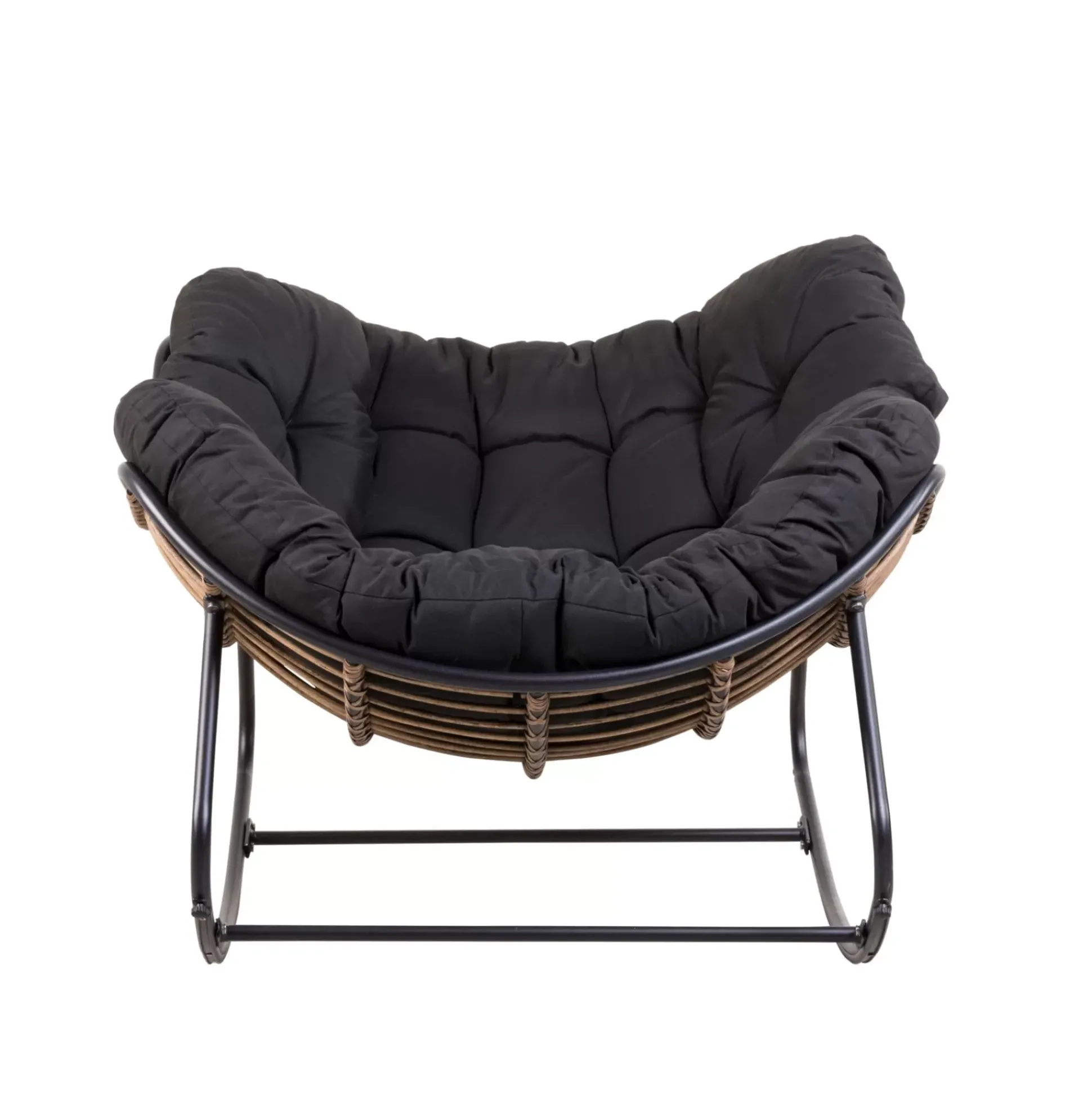 Sillas Lounge<CASA Rocko Mecedora Negro
