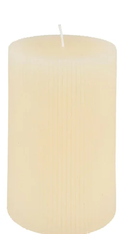 Velas<CASA Rustic Vela Estriada Blanco