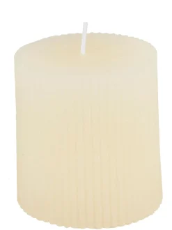 Velas<CASA Rustic Vela Estriada Marfil
