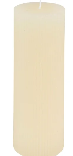 Velas<CASA Rustic Vela Estriada Marfil
