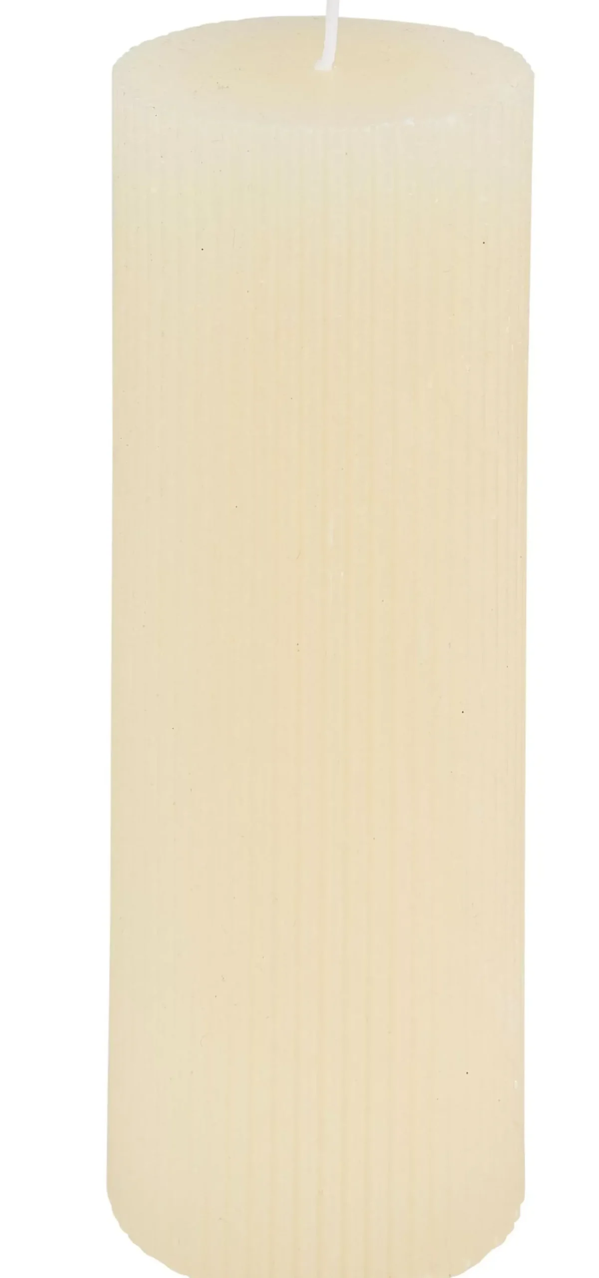 Velas<CASA Rustic Vela Estriada Marfil