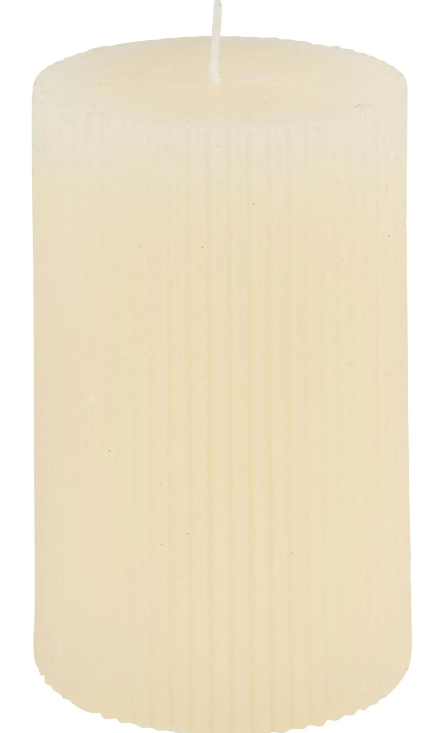 Velas<CASA Rustic Vela Estriada Marfil